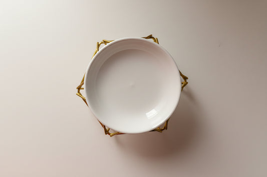 Brûleur de parfum – Structure géométrique - doré