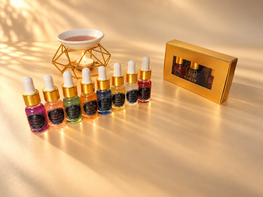 Coffret Découverte – 5 univers au choix | 3 Huiles Parfumées à Brûler (3 × 10 ml)