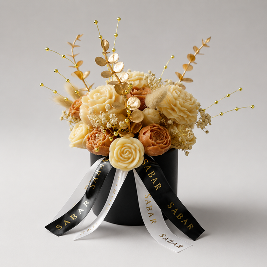 Bouquet éternel parfumé - Coton cristallin