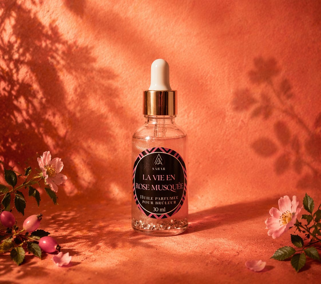 Huile parfumée - La vie en rose musquée - 30 ml