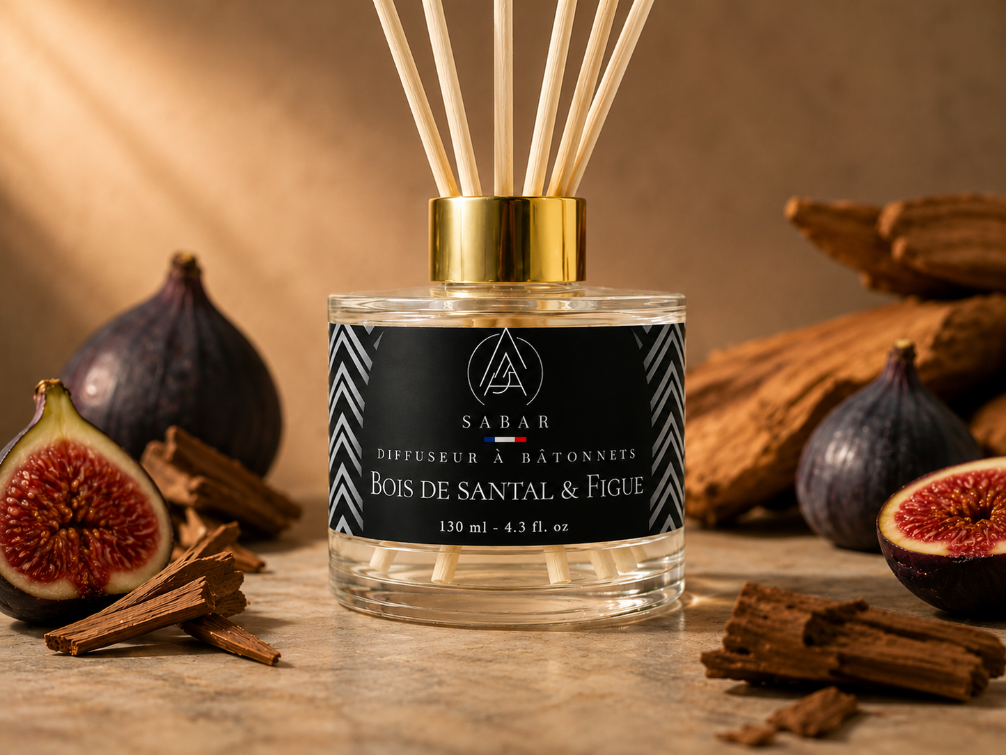 Diffuseur à batonnets - Figue & Bois de Santal - 130 ml