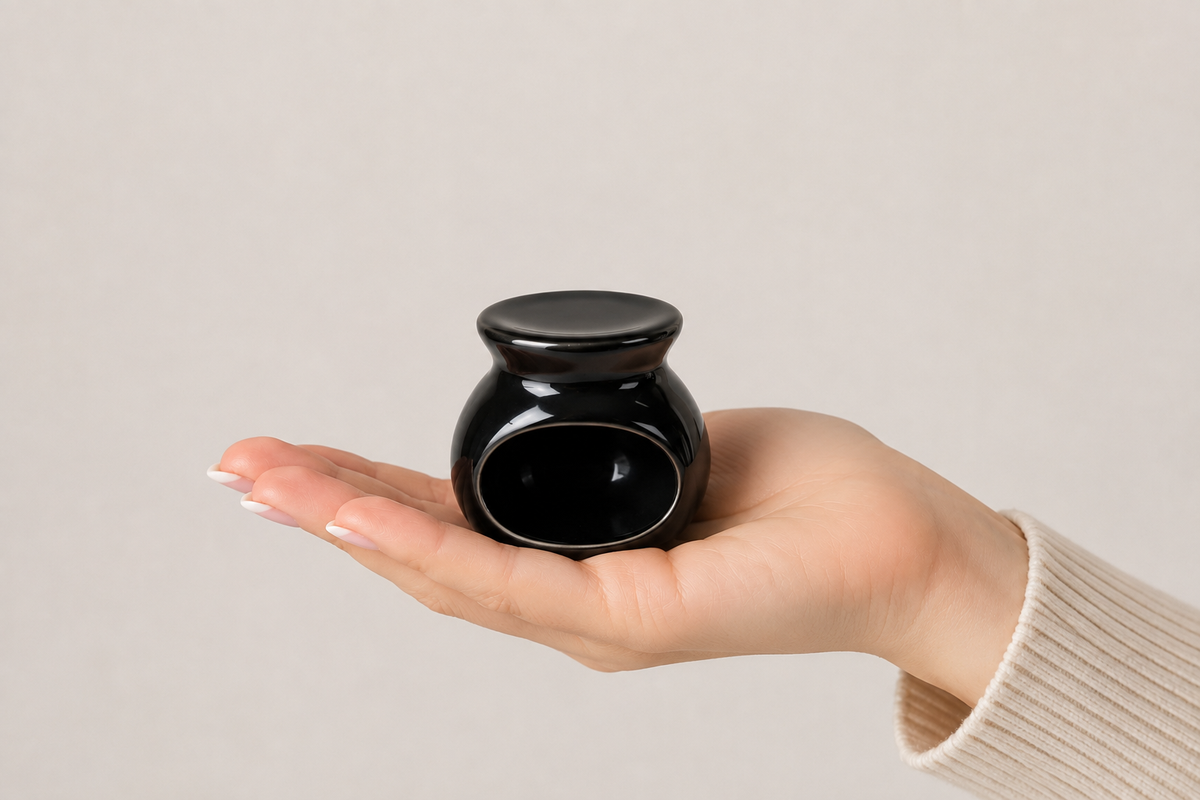 Mini Brûleur en céramique – Crème