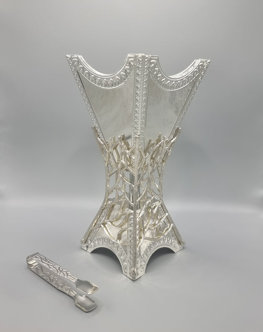 Encensoir en métal – 21x10 cm – Encens (woussoulan - thiouraye / bakhoor, cônes & résines) + pince