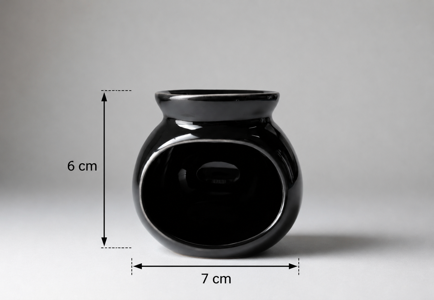 Mini Brûleur en céramique – Noir