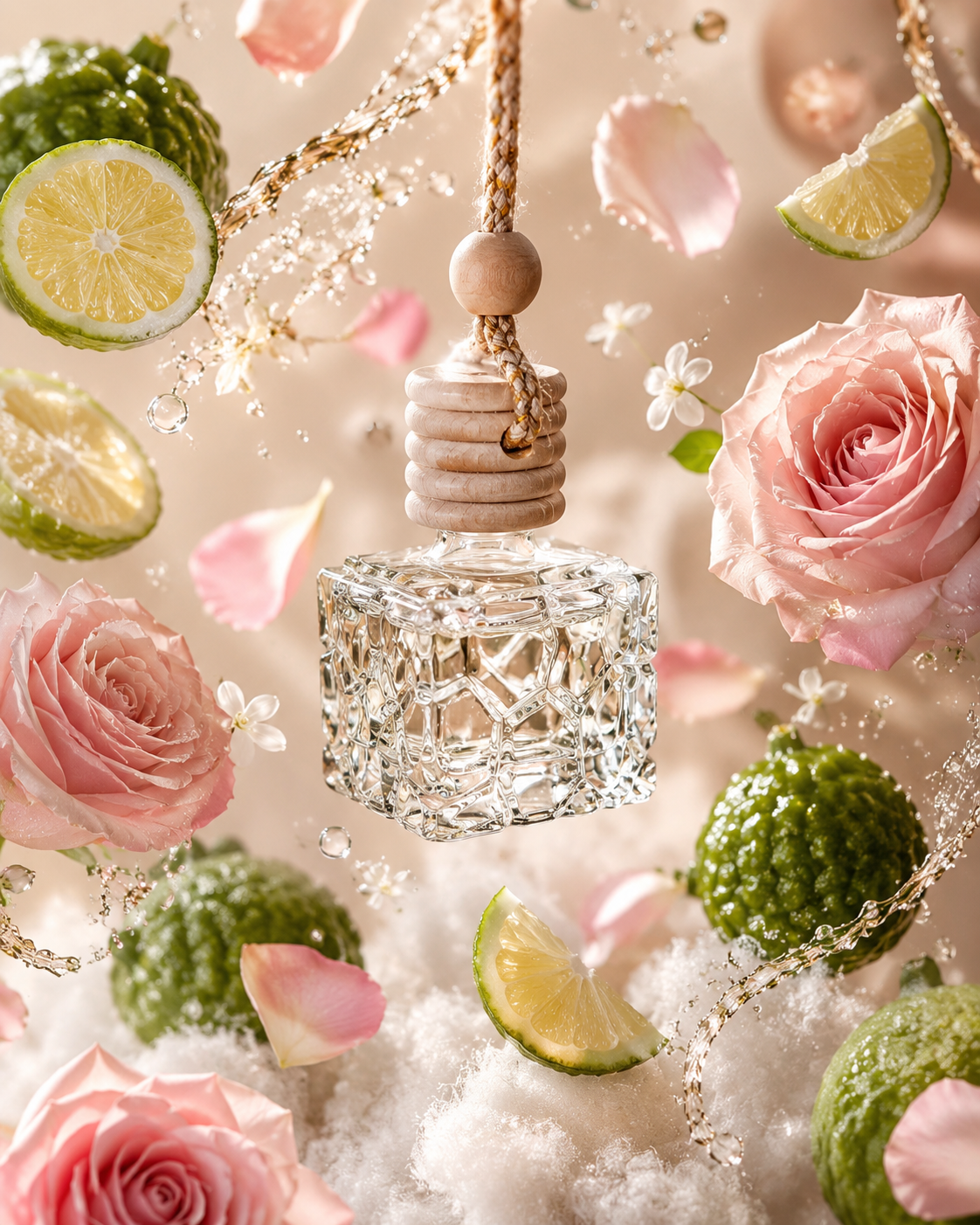 Diffuseurs de parfum pour voiture - La vie en rose musquée - 10 ml